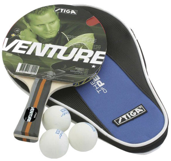 stiga set venture wrb - set da ping pong black/blue