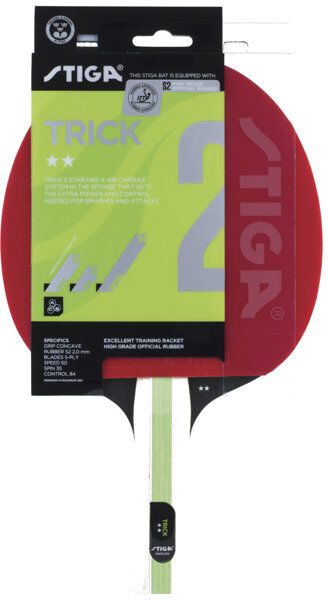 stiga trick acs - racchetta da ping pong red