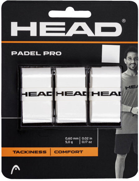 Head Padel Pro 3 Pack - accessori padel- GRIP White