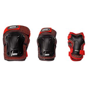 Roces Jr Ventilat 3-pack - kit protezioni - bambini Red/Black M