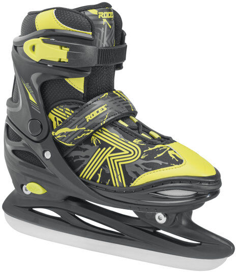 roces jokey ice 3.0 - pattini da ghiaccio - bambino black/yellow 30/33