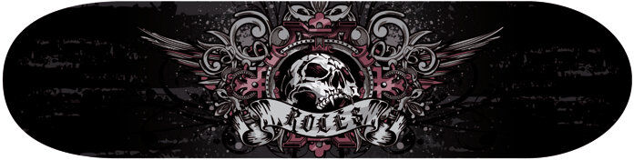 Roces Skateboard Skull 2200 Black