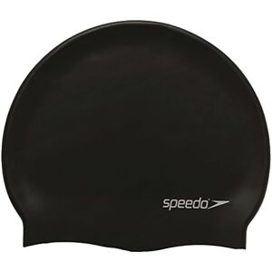 Speedo Plain Flat Silicone - cuffia - unisex Black