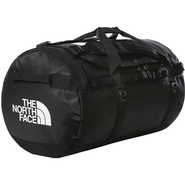 the north face duffel base camp l - borsone da viaggio black/white