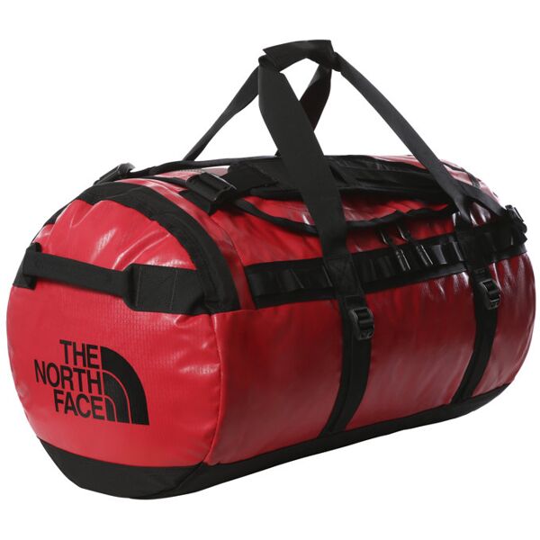 the north face duffel base camp m - borsone da viaggio red/black