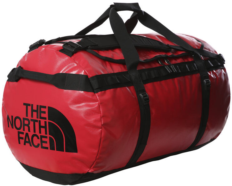 the north face duffel base camp xl - borsone da viaggio red/black