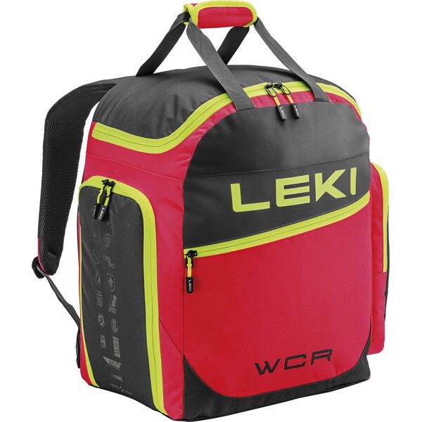 leki skiboot bag wcr 60 l - sacca porta scarponi red/black