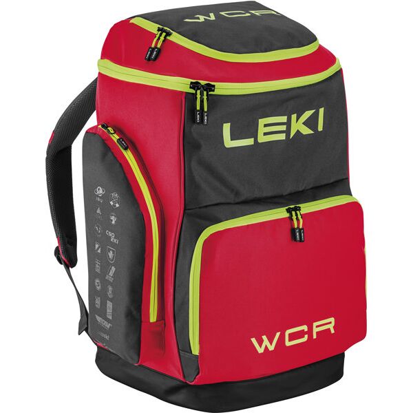 leki skiboot bag wcr 85 l - sacca porta scarponi red/black