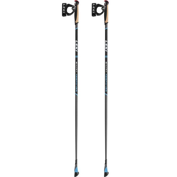 leki smart response - bastoncini nordic walking black/blue 120 cm