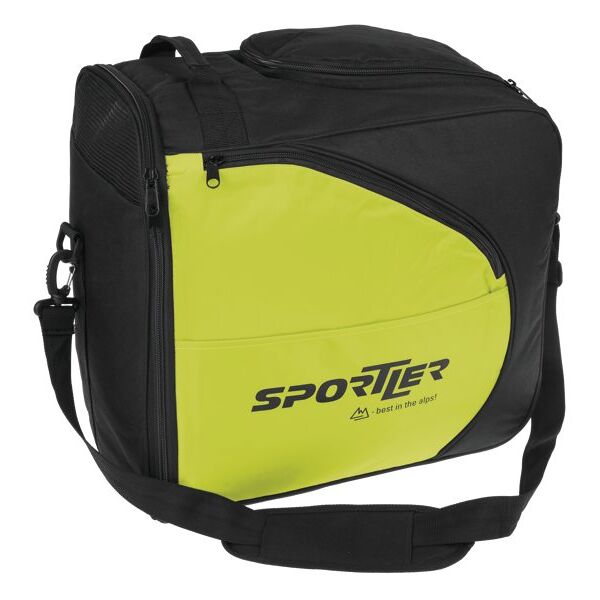 sportler davos 2 - sacca porta scarponi sci black/yellow