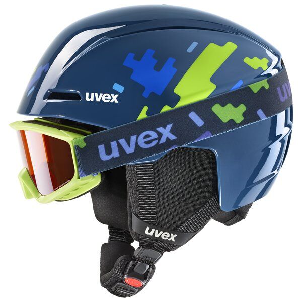 uvex viti set - casco sci - bambini blue 46-50 cm