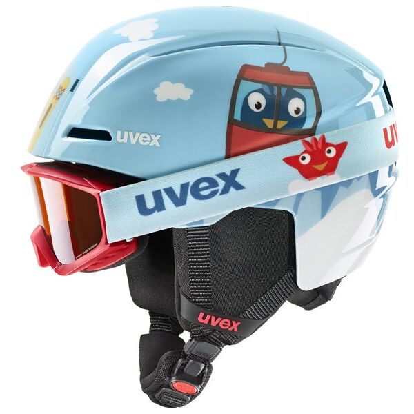 uvex viti set - casco sci - bambini light blue 46-50 cm