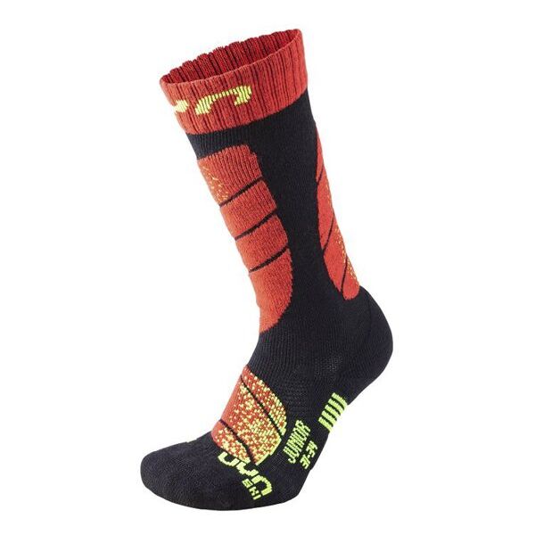 uyn ski - calze da sci - bambino red/black 24/26