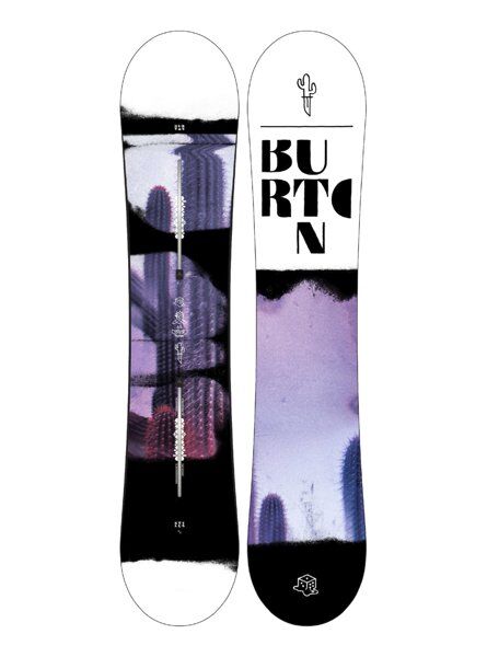 burton women's stylus - tavola da snowboard - donna violet/white 142 cm