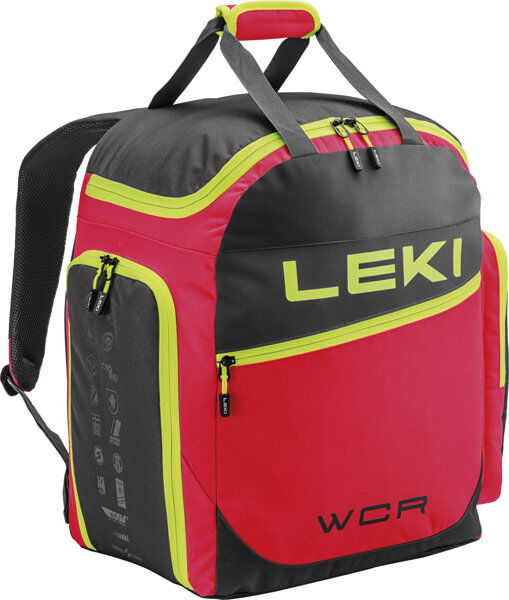 leki skiboot bag wcr 60 l - sacca porta scarponi red/black