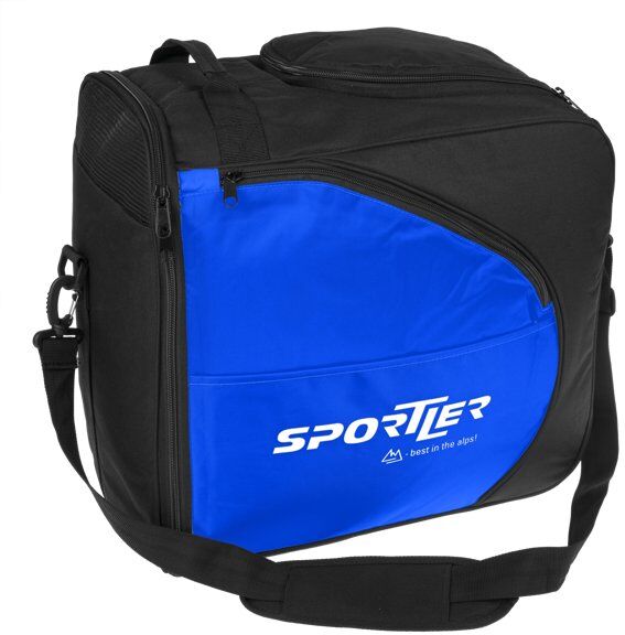 sportler davos 2 - sacca porta scarponi sci black/blue