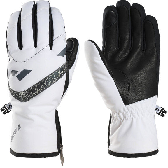 zanier stubai.stx - guanti da sci - uomo white/black 6,5