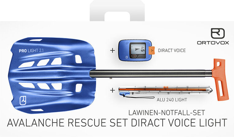 Ortovox Rescue Set Diract Voice Light - set arva, pala e sonda Blue