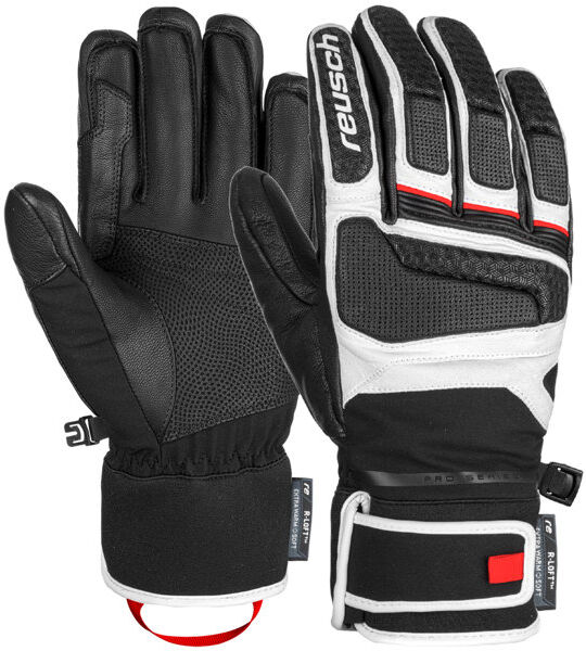 Reusch Profi SL - guanti da sci - uomo White/Black 9,5