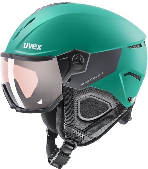 Uvex Instinct visor pro V - casco sci Green 59-61 cm