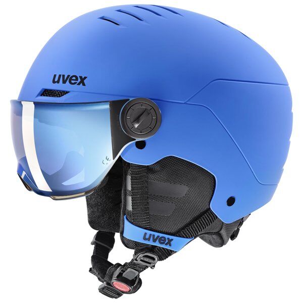 Uvex Rocket Jr. Visor - casco sci alpino - bambino Blue 51-55 cm
