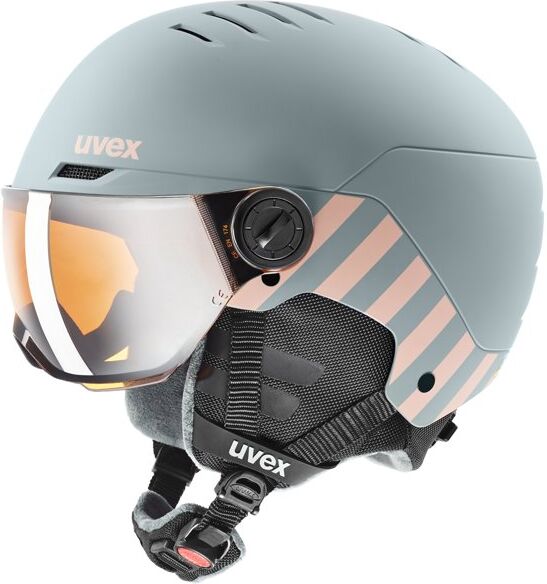 Uvex Rocket Jr. Visor - casco sci alpino - bambino Grey 54-58 cm