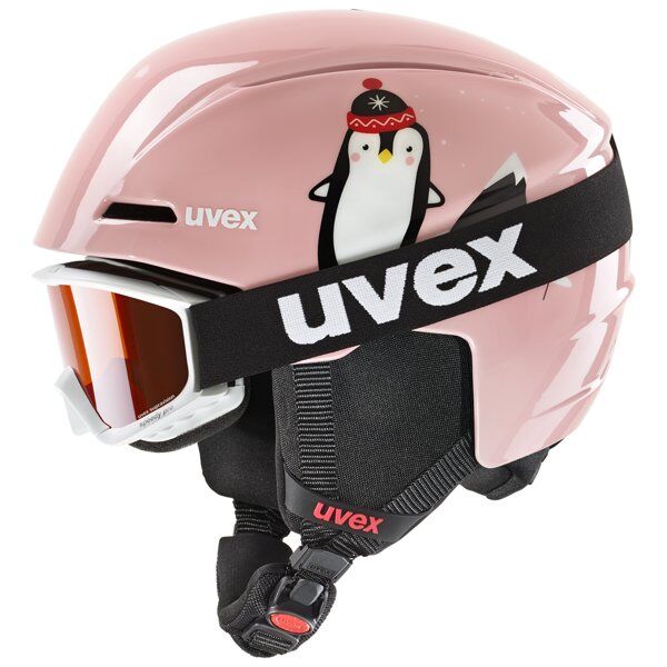 Uvex Viti set - casco sci - bambini Pink 51-55 cm