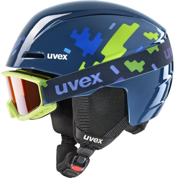 Uvex Viti set - casco sci - bambini Blue 46-50 cm