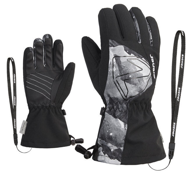 Ziener Laval ASR AW - guanti da sci - bambino Black/Grey 4,5