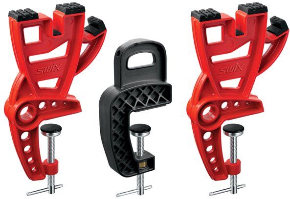 Swix T149-70 BC Vise 3-Parts - morsetti per sci Black/Red