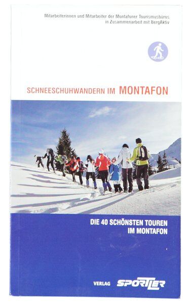 Sportler Schneeschuhwandern in Montafon - guida Blue/white