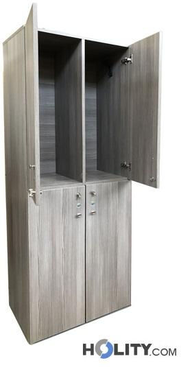 Armadio Spogliatoio 4 Posti In Legno Nobilitato H526_01 Armadio Spogliatoio 4 Posti In Legno Nobilitato H526_01