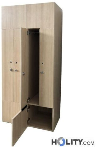 Armadietto Spogliatoio In Legno H526_02 Armadietto Spogliatoio In Legno H526_02
