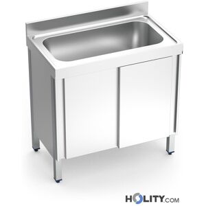 Lavello Inox Armadiato Con 1 Vasca H509_81