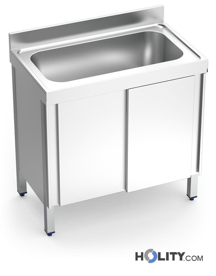 Lavello Inox Armadiato Con 1 Vasca H509_81