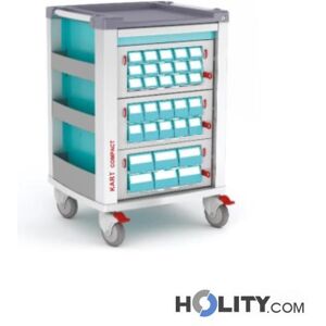 Carrello Per La Distribuzione Dei Farmaci 3 Cassetti H619_17