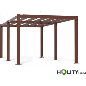 Gazebo Per Arredo Urbano In Acciaio A 3 Archi H140_408