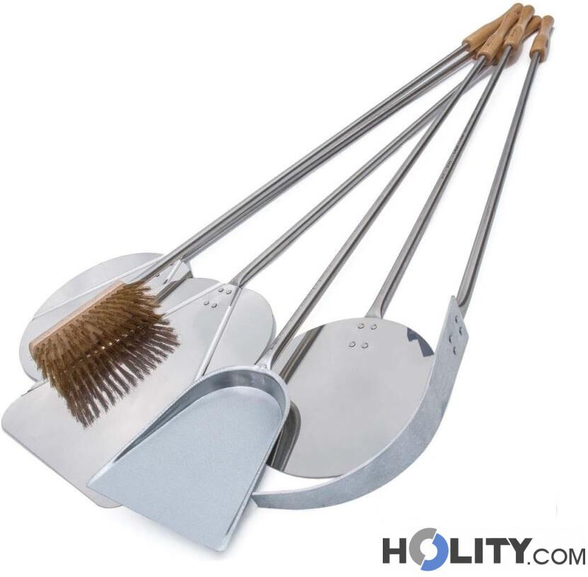 Set 6 Pale Per Pizza In Acciaio H270_20 Set 6 Pale Per Pizza In Acciaio H270_20