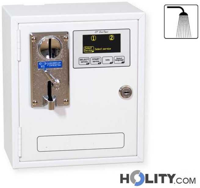 Gettoniera Per 2 Docce Contact Less H24912 Gettoniera Per 2 Docce Contact Less H24912