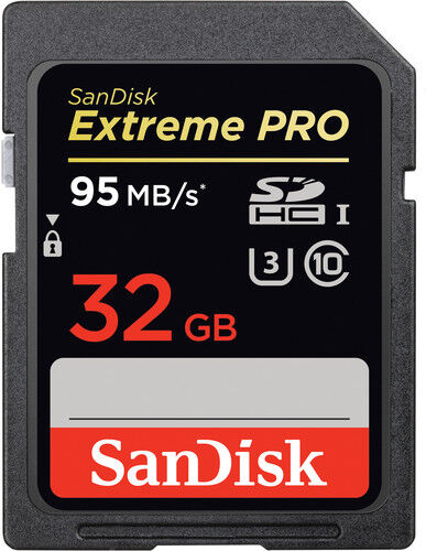 SanDisk Extreme Pro SDHC-SDXC UHS-I - 32GB 95 MB/s - ORIGINALE SanDisk Extreme Pro SDHC-SDXC UHS-I - 32GB 95 MB/s - ORIGINALE