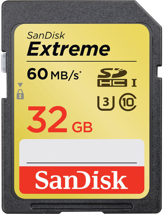 SanDisk EXTREME SDHC 32GB UHS-I 60 MB/S SanDisk EXTREME SDHC 32GB UHS-I 60 MB/S