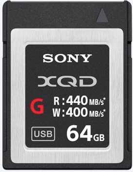 Sony XQD Serie G 64GB 440 MB/S Sony XQD Serie G 64GB 440 MB/S