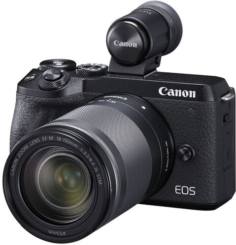 Canon EOS M6 MARK II + EF-M 18-150mm IS STM + EVF DC2 - NERA - 4 Anni di Garanzia in Italia