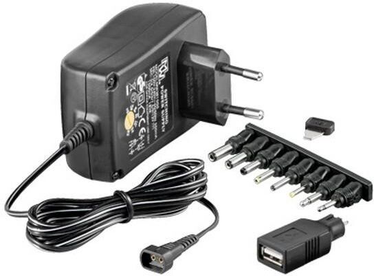 Techly Alimentatore Regolabile 1500 mAh AC/DC Stabilizzato 18W Techly Alimentatore Regolabile 1500 mAh AC/DC Stabilizzato 18W