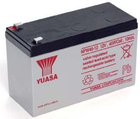 Yuasa Batteria Piombo-Acido per UPS 12V 8,5Ah, NPW45-12 (Faston 250...