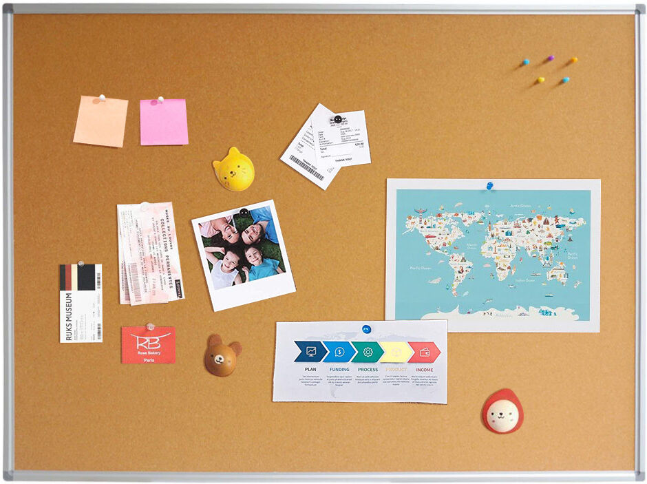 Techly Bacheca Lavagna in Sughero Cornice in Alluminio Anodizzato... Techly Bacheca Lavagna in Sughero Cornice in Alluminio Anodizzato...