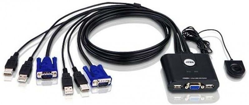 Aten Switch KVM USB VGA a 2 porte, CS22U Aten Switch KVM USB VGA a 2 porte, CS22U