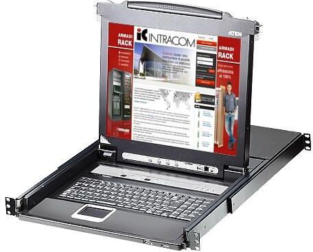 Aten Switch KVM USB-PS2 VGA 8 Porte con LCD 17" e Porta USB, CL5708M Aten Switch KVM USB-PS2 VGA 8 Porte con LCD 17" e Porta USB, CL5708M