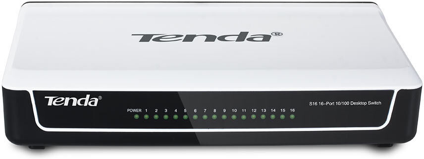 Tenda Switch Desktop 16 porte 10/100 Mbps S16 Tenda Switch Desktop 16 porte 10/100 Mbps S16