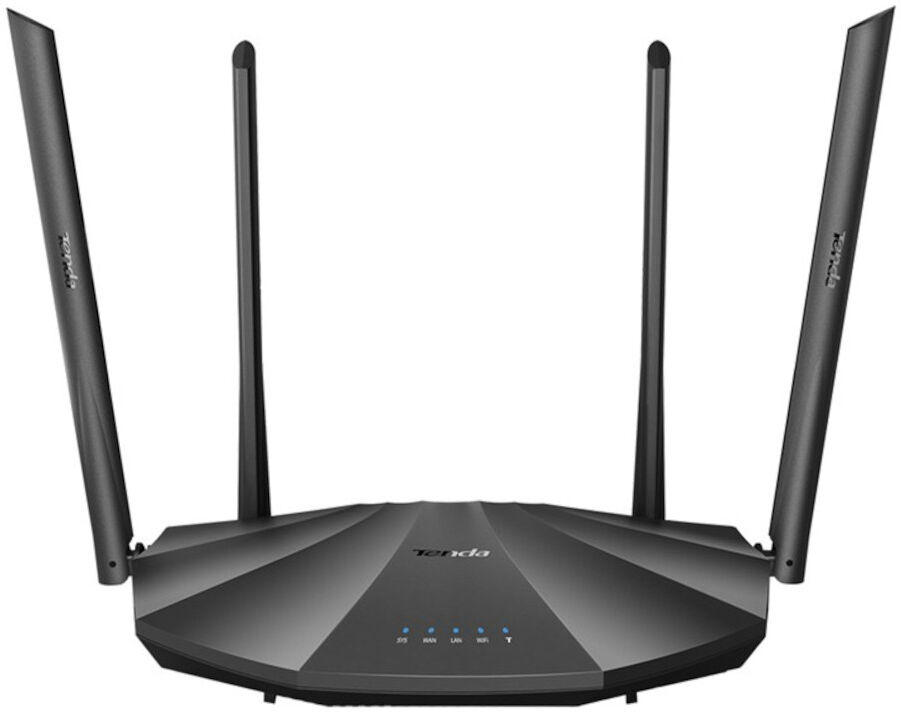 Tenda Dual-Band Gigabit WiFi Router 4 Antenne 2033 Mbps, AC19 Tenda Dual-Band Gigabit WiFi Router 4 Antenne 2033 Mbps, AC19